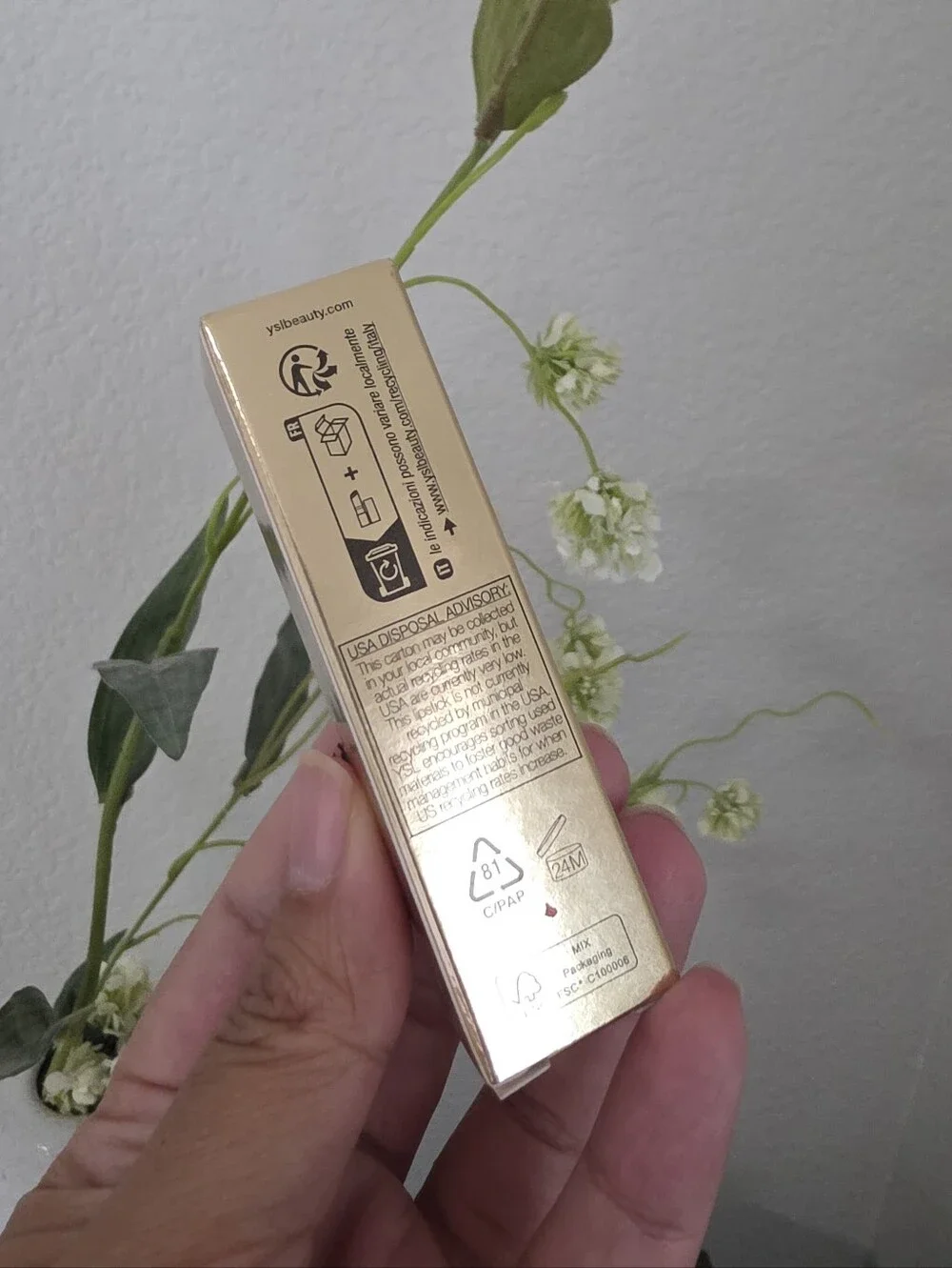 YSL Loveshine Candy Glaze Lip Gloss Stick #15 Showcasing Nude